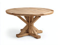 Gartentisch-Holz-130x130x75 cm-Natur-Landhausstil