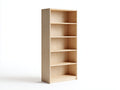 Bücherregal Holz 78x31x172 cm - Natur - offenes Standregal für Wohnzimmer und Büro